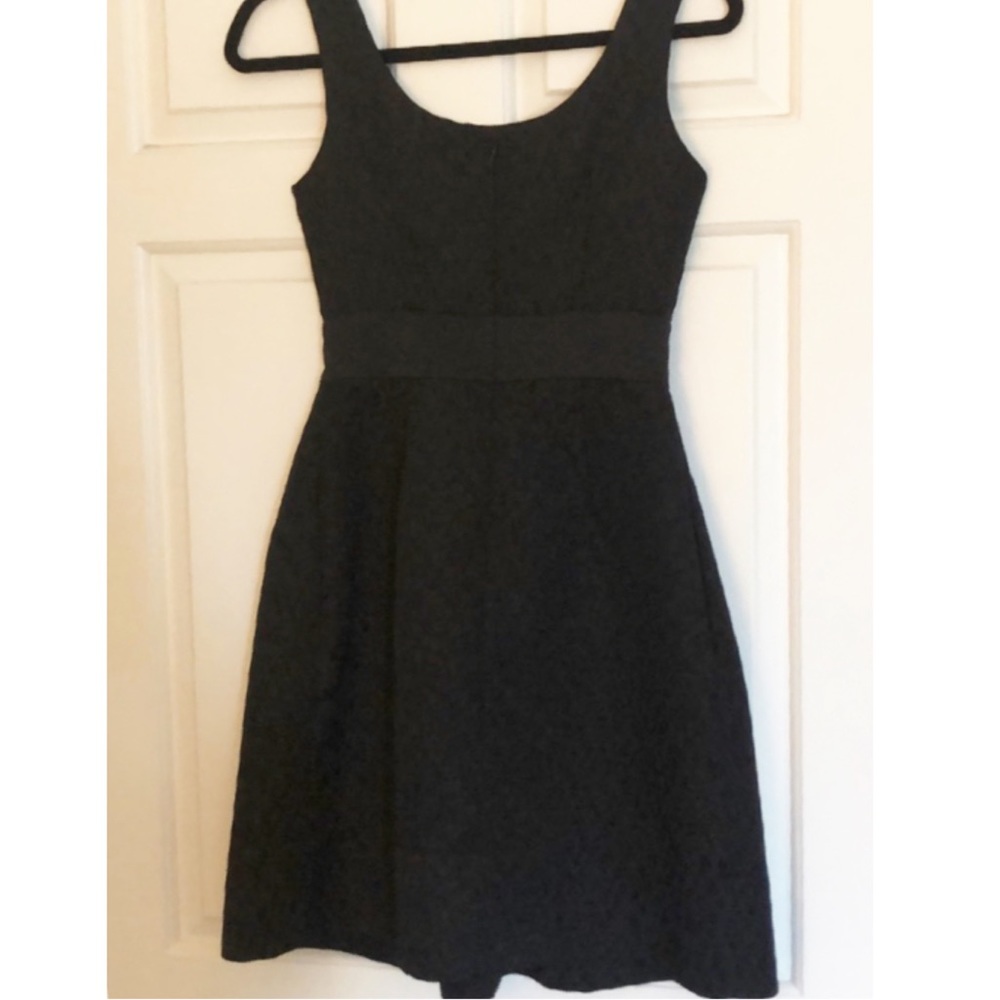 Max and Cleo Ribbon Waist Black Dress - Picture 4 of 5